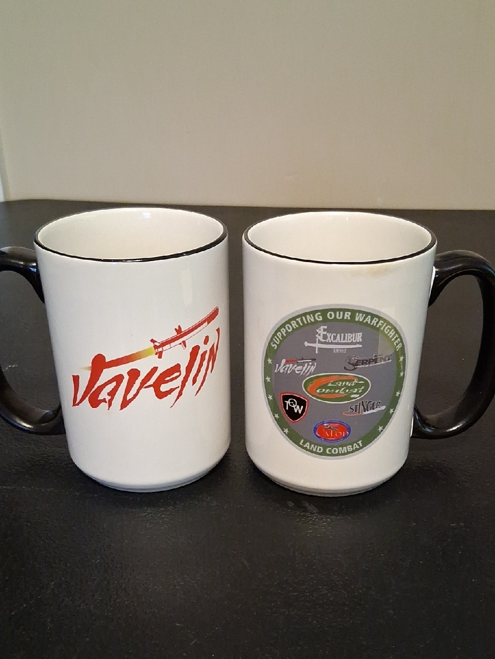 Raytheon Lockheed Martin Javelin Land Combat Commemorative Mug Set Of 2